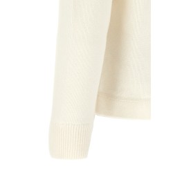 Letter intarsia cardigan