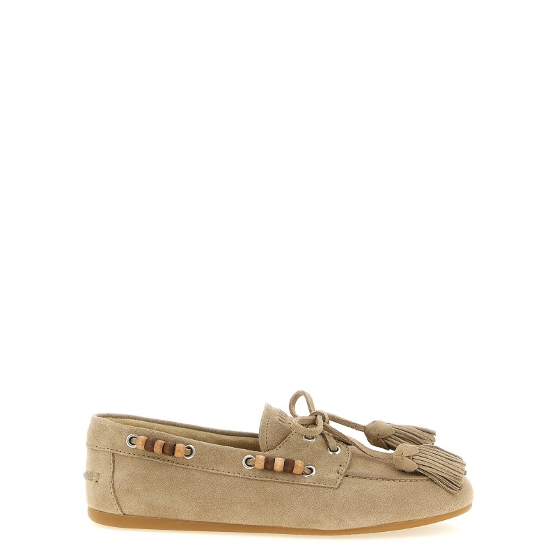 Suede boat shoe