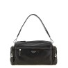 Aged effect nappa leather crossbody bag