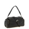 Aged effect nappa leather crossbody bag