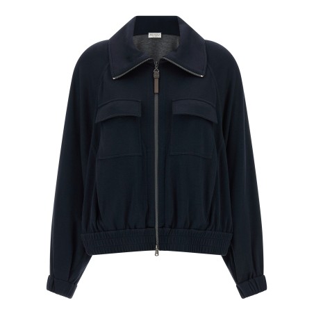 'Shiny Zipper Pull' sweatshirt