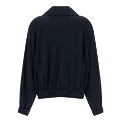 'Shiny Zipper Pull' sweatshirt