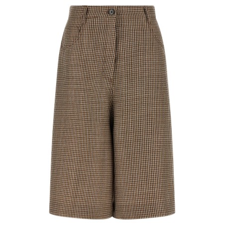 Prince of Wales lamé bermuda shorts