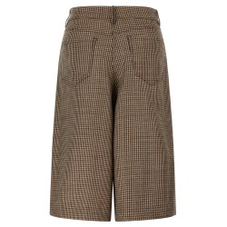 Prince of Wales lamé bermuda shorts
