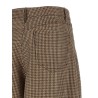Prince of Wales lamé bermuda shorts