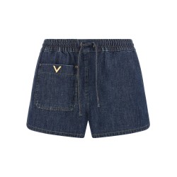 Valentino Garavani Chambray Denim Shorts