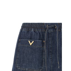 Valentino Garavani Chambray Denim Shorts