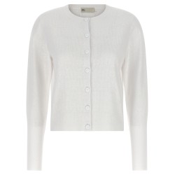 Pointelle viscose cardigan