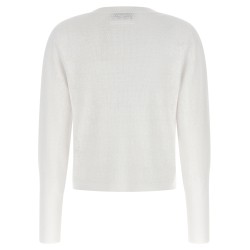 Pointelle viscose cardigan