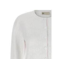 Pointelle viscose cardigan