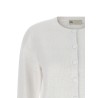 Pointelle viscose cardigan