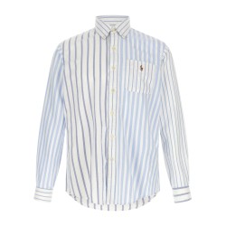 Oxford patchwork shirt