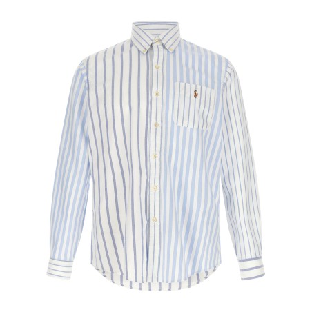 Oxford patchwork shirt