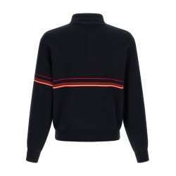 Inlaid striped polo shirt