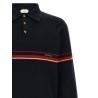 Inlaid striped polo shirt