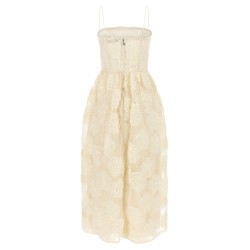 'Flower Mesh Midi' dress