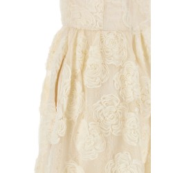 'Flower Mesh Midi' dress