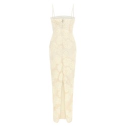 'Flower Mesh Tube' dress