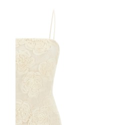 'Flower Mesh Tube' dress