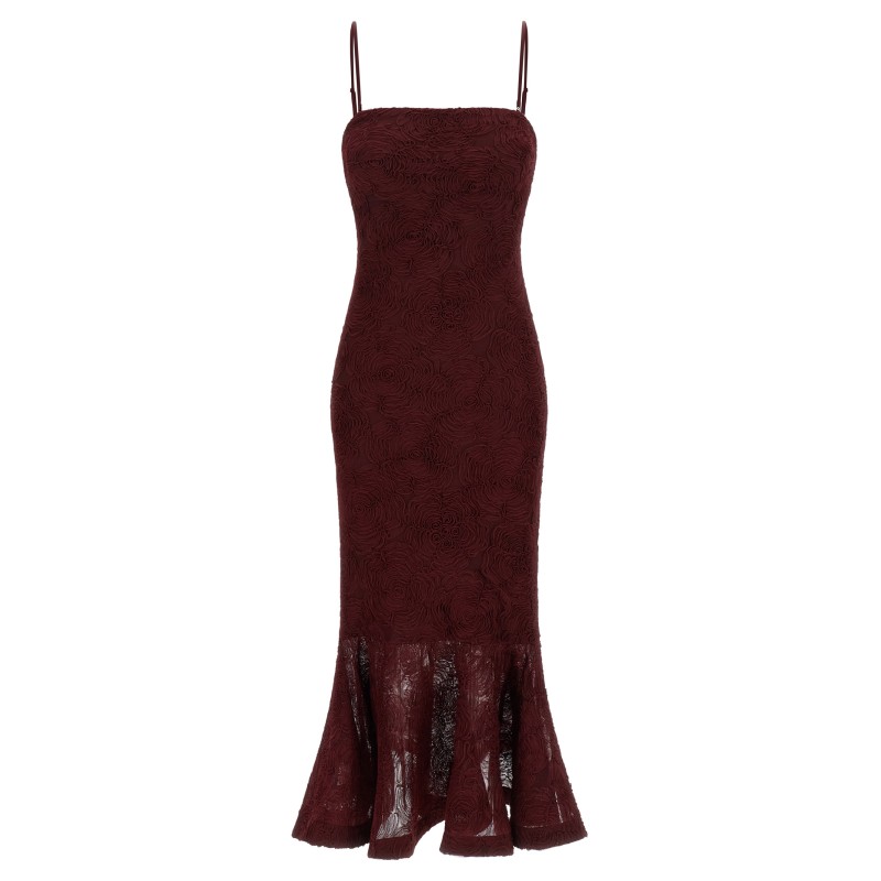 'Flower Mesh Flounce' dress