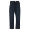 'Shiny Bartack' jeans