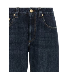 'Shiny Bartack' jeans