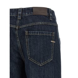 'Shiny Bartack' jeans