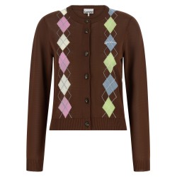 'Argyle' cardigan