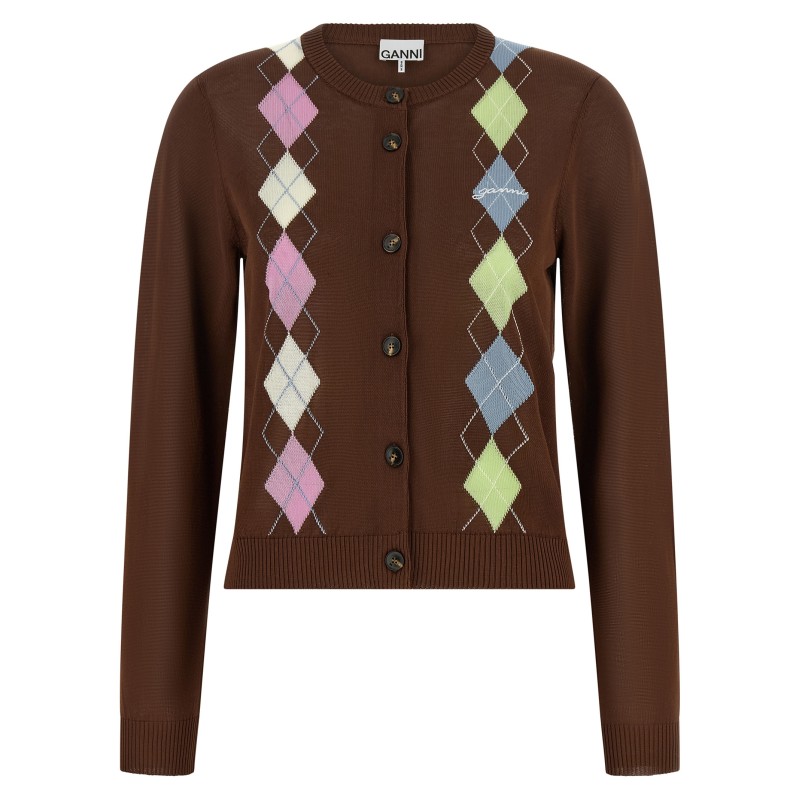 'Argyle' cardigan