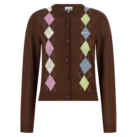 'Argyle' cardigan