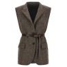 Mélange wool vest