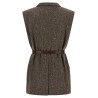 Mélange wool vest