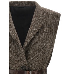 Mélange wool vest