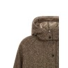 Donegal tweed down jacket