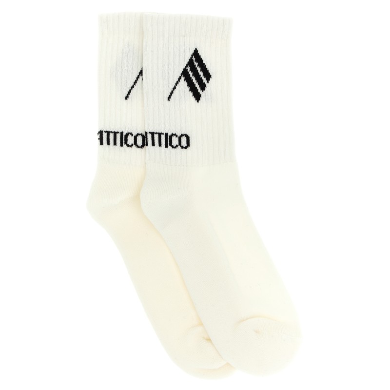 Logo intarsia socks
