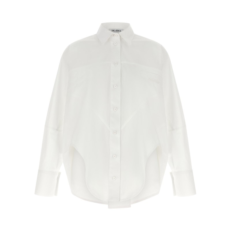 Shaped hem shirt