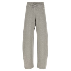 Asymmetrical double waist trousers