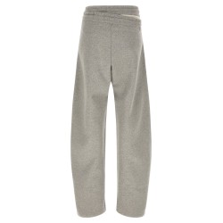 Asymmetrical double waist trousers
