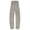 Asymmetrical double waist trousers