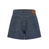 Chambray denim shorts