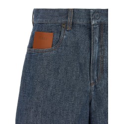 Chambray denim shorts