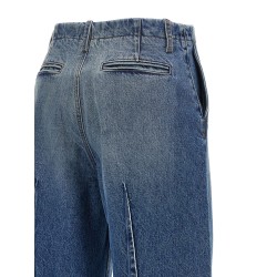 Vertical pinch jeans