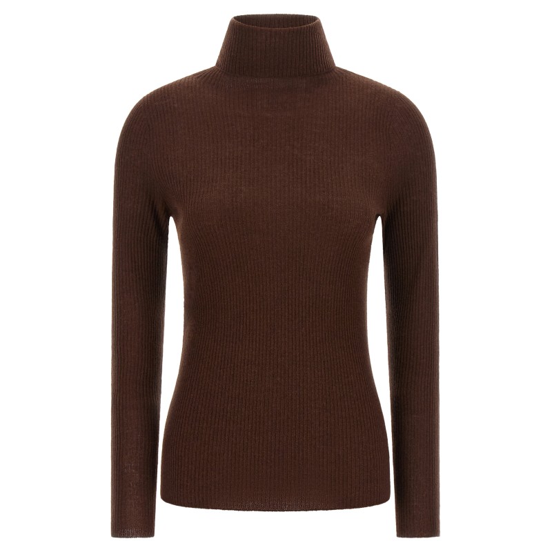 Ribbed turtleneck sweater