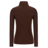 Ribbed turtleneck sweater