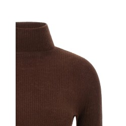 Ribbed turtleneck sweater