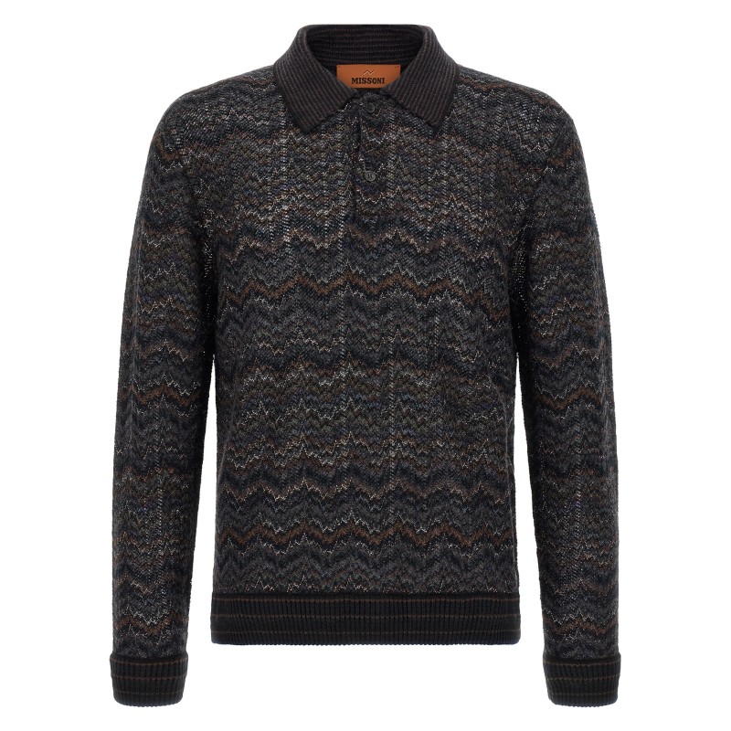 Knitted polo shirt