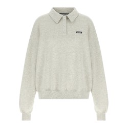 Fleece polo shirt