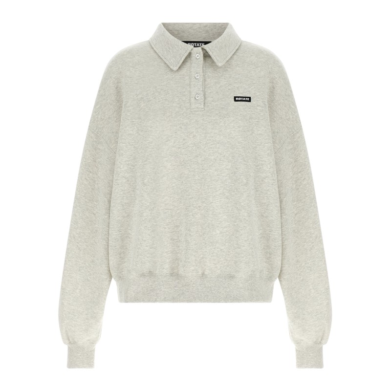 Fleece polo shirt