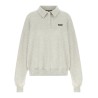 Fleece polo shirt