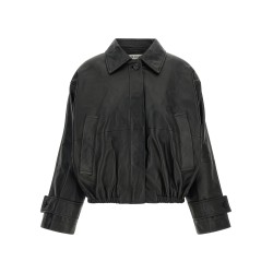 Blouson leather jacket